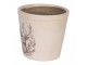 Béžový obal na květináč s jelenem Gentle Wilderness M - Ø 15*14 cm Clayre & Eef