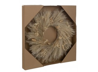 Přírodní věnec ze sušených rostlin Branches - Ø 50*7 cm