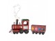 Červená kovová dekorace vláček Locomotive - 63*15*38/50 cm Clayre & Eef