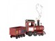 Červená kovová dekorace vláček Locomotive - 63*15*38/50 cm Clayre & Eef