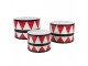 3ks kovový dekorační buben Christmas Drum - Ø 47*32 / Ø 39*28 / Ø 31*22 cm Clayre & Eef