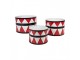 3ks kovový dekorační buben Christmas Drum - Ø 47*32 / Ø 39*28 / Ø 31*22 cm Clayre & Eef