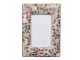 Fotorámeček s keramickým okrajem s květy Floria - 13*2*18 cm / 9*13 cm Clayre & Eef