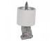 Šedá stolní lampa králík s chlupatým stínidlem Rabbi - Ø 20*43 cm E27/ma* 1*60W Clayre & Eef