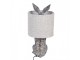Šedá stolní lampa králík s chlupatým stínidlem Rabbi - Ø 20*43 cm E27/ma* 1*60W Clayre & Eef