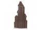 Červená kovová dekorace domky Amsterdam - 28*8*56 cm Clayre & Eef