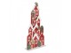 Červená kovová dekorace domky Amsterdam - 28*8*56 cm Clayre & Eef