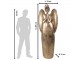 Zlatá antik kovová dekorace anděl v životní velikosti Christmas Angel - 74*31*204 cm Clayre & Eef