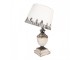 Béžová antik kovová stolní lampa Florence - Ø 32*60 cm E27/max 1*60W Clayre & Eef