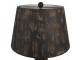 Černá antik dřevěno-kovová stolní lampa Nathalie - Ø 35*64 cm E27/ma* 1*60W Clayre & Eef