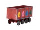 Červená kovová dekorace vláček Locomotive - 63*15*38/50 cm Clayre & Eef