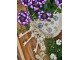Béžový keramický obal na květináč s květy šeříku Lilla M - Ø14*13 cm Clayre & Eef
