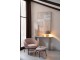 Světle růžové lounge křeslo s podnožkou Renon - 72*75*70 cm J-Line by Jolipa