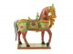 Dřevěná barevná dekorace kůň Mumbai Mango wood - 55*15*58 cm J-Line by Jolipa