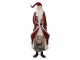 Červená kovová dekorace Santa Claus - 33*16*85 cm Clayre & Eef