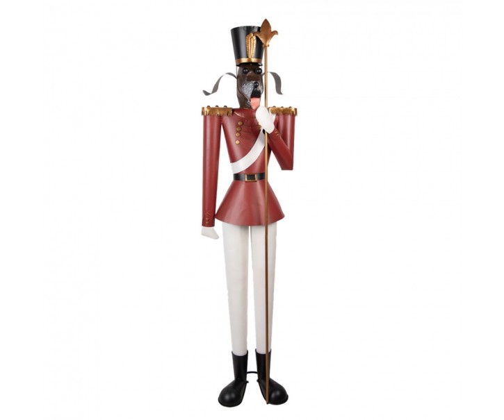 Veliká kovová figurka pes Louskáček Nutcracker - 50*41*189 cm Clayre & Eef