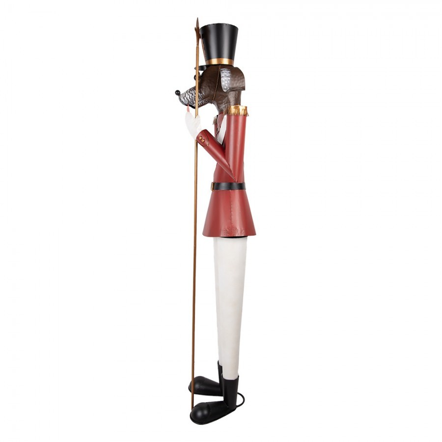 Veliká kovová socha pes Louskáček Nutcracker - 50*41*189 cm Clayre & Eef Veliká kovová socha pes Louskáček Nutcracker - 50*41*189 cm Clayre & Eef