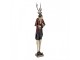 Béžovo-hnědá antik kovová dekorace jelen Deer - 19*15*80 cm Clayre & Eef