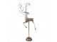 Dekorace socha Jelen ve skoku na podstavci Deer - 36*12*72 cm Clayre & Eef