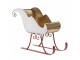 Bílo-zlaté kovové sáně Christmas Sleigh - 38*15*28 cm Clayre & Eef