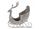 Zinková antik kovová dekorace sáně s jelenem Deer - 44*34*47 cm Clayre & Eef