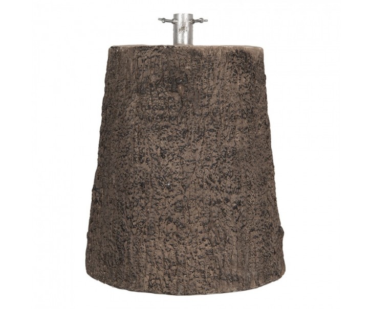 Hnědý stojan na stromek ve tvaru pařezu Christmas Tree - Ø 41*53 cm Clayre & Eef