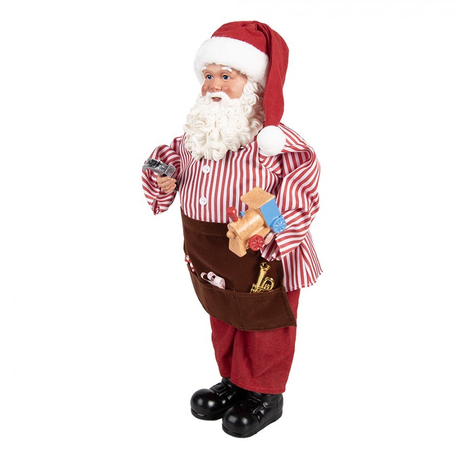 Červená vánoční dekorace figurka Santa Claus - 22*19*45 cm Clayre & Eef Červená vánoční dekorace figurka Santa Claus - 22*19*45 cm Clayre & Eef