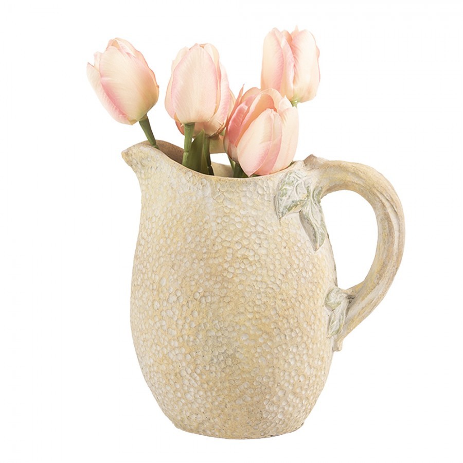 Žlutý rustikální džbán v designu citrónu Lemon rustic - 20*15*20 cm Clayre & Eef Žlutý rustikální džbán v designu citrónu Lemon rustic - 20*15*20 cm Clayre & Eef