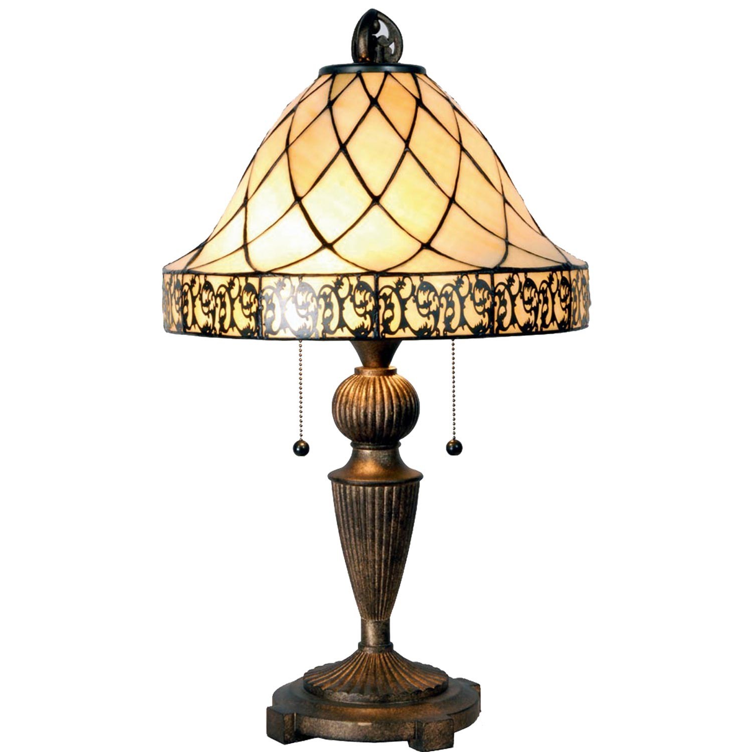Stolní lampa Tiffany Filigree - Ø 36*62 cm Clayre & Eef Stolní lampa Tiffany Filigree - Ø 36*62 cm Clayre & Eef
