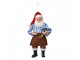 Závěsná vánoční dekorace Santa Claus držící kladivo - 10*6*17 cm Clayre & Eef