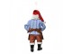 Závěsná vánoční dekorace Santa Claus držící kladivo - 10*6*17 cm Clayre & Eef