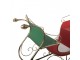Červeno-zlaté veliké kovové sáně Christmas Sleigh - 169*67*106 cm Clayre & Eef