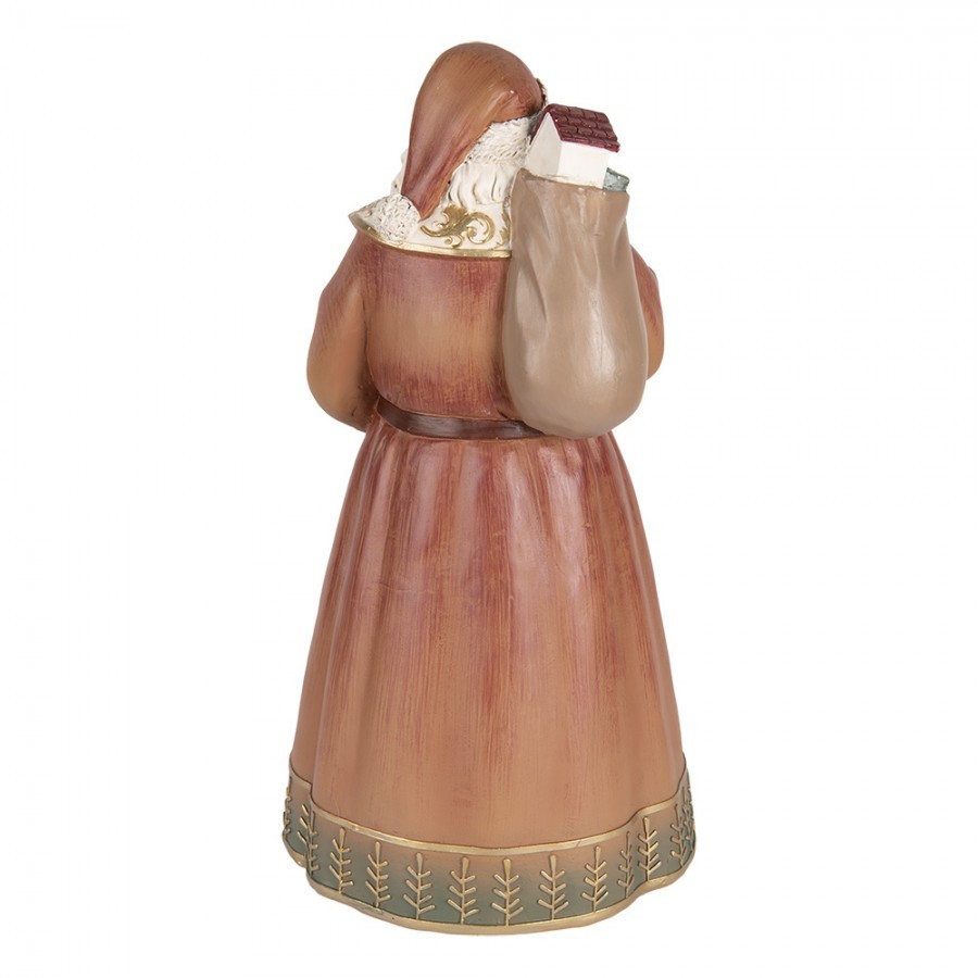 Dekorace Santa Claus s houpacím koníkem a pytlem dárků - 20*18*39 cm Clayre & Eef Dekorace Santa Claus s houpacím koníkem a pytlem dárků - 20*18*39 cm Clayre & Eef
