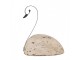 Bílá antik dřevěná dekorace Labuť Swan Rustic L - 25*11*27 cm Clayre & Eef