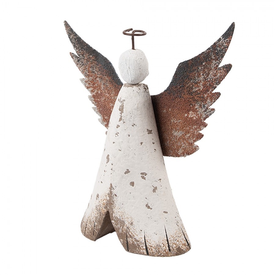 Dekorace dřevěná figurka anděl Angel Rustic M - 14*4*15 cm Clayre & Eef Dekorace dřevěná figurka anděl Angel Rustic M - 14*4*15 cm Clayre & Eef