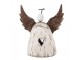 Dekorace dřevěná figurka anděl se srdíčkem Angel Rustic S - 11*5*11 cm Clayre & Eef