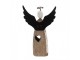 Dekorace dřevěná figurka anděl se srdíčkem Angel Rustic S - 7*3*12 cm Clayre & Eef