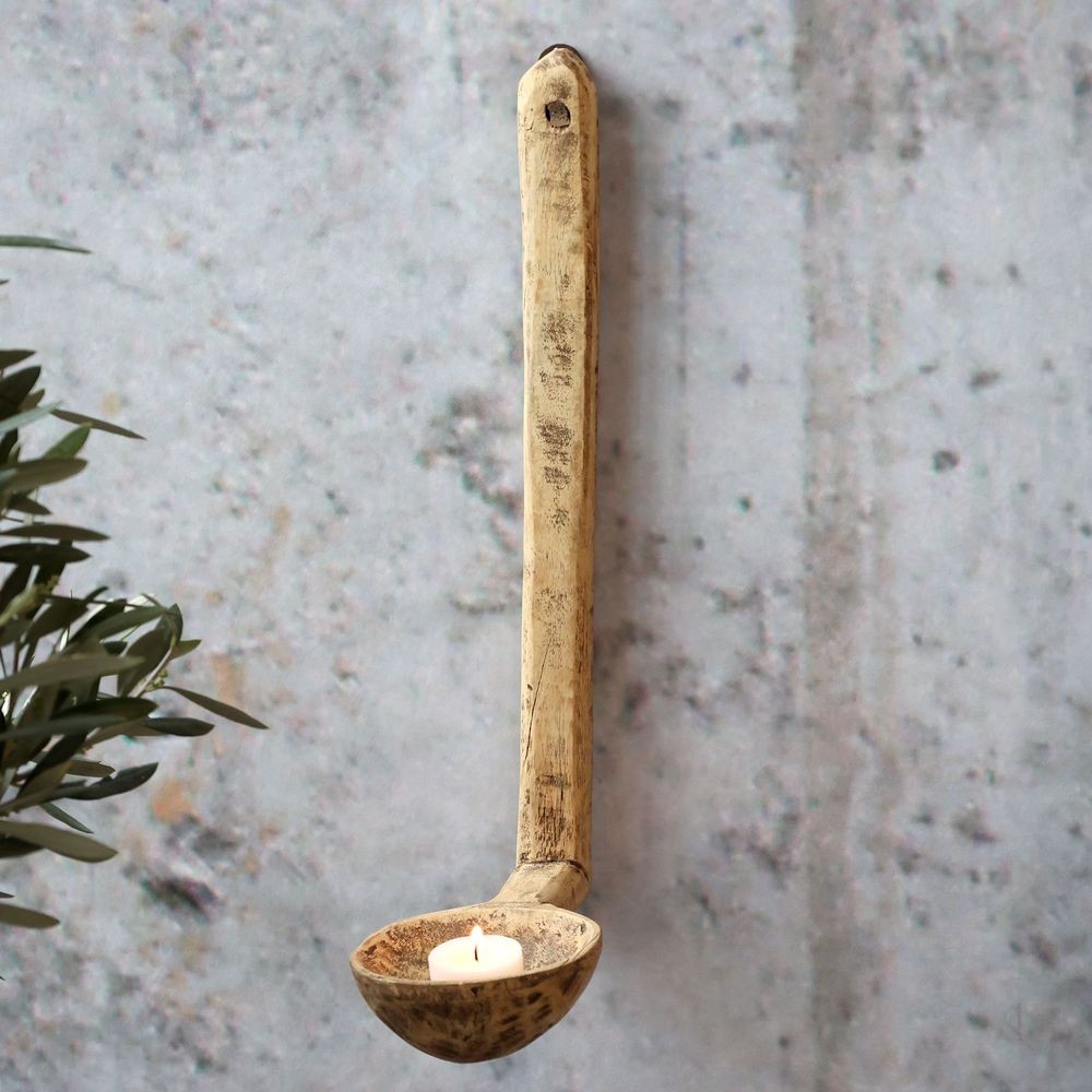 Přírodní dřevěný nástěnný svícen Grimaud Unit - 10*16*37 cm Chic Antique Přírodní dřevěný nástěnný svícen Grimaud Unit - 10*16*37 cm Chic Antique