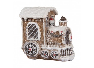Vánoční dekorace perníková mašinka Gingerbread Train - 5*3*5 cm