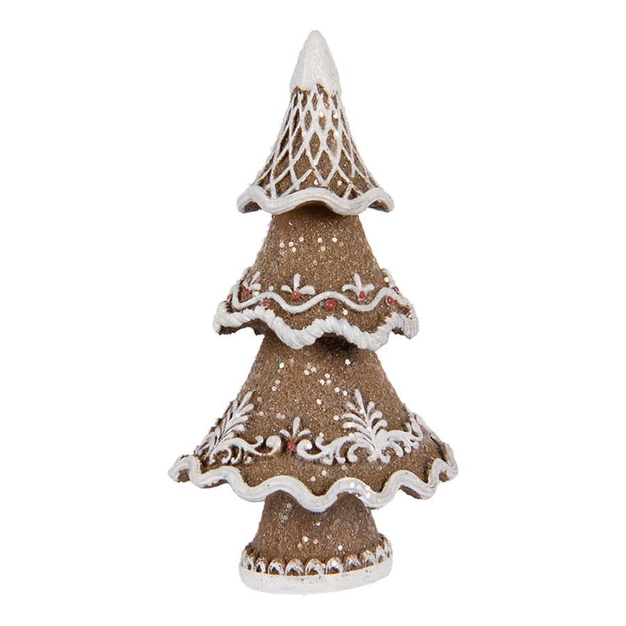Dekorace vánoční perníkový stromek Gingerbread Tree - 7*5*11 cm Clayre & Eef Dekorace vánoční perníkový stromek Gingerbread Tree - 7*5*11 cm Clayre & Eef