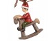 Závěsná dekorace Elf na houpacím koníkovi - 7*3*9 cm Clayre & Eef