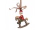 Závěsná dekorace Elf na houpacím koníkovi - 7*3*9 cm Clayre & Eef