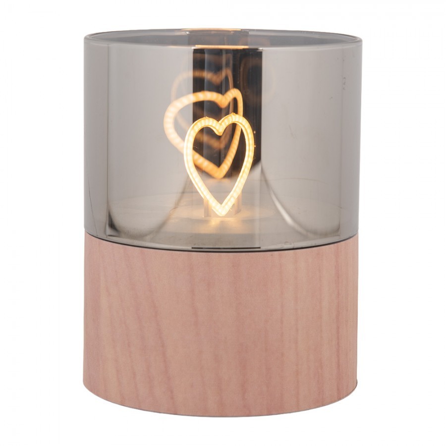 Hnědá svíčka se srdíčkem Heart Led Candle - Ø 8*10 cm / 3*AAA Clayre & Eef Hnědá svíčka se srdíčkem Heart Led Candle - Ø 8*10 cm / 3*AAA Clayre & Eef
