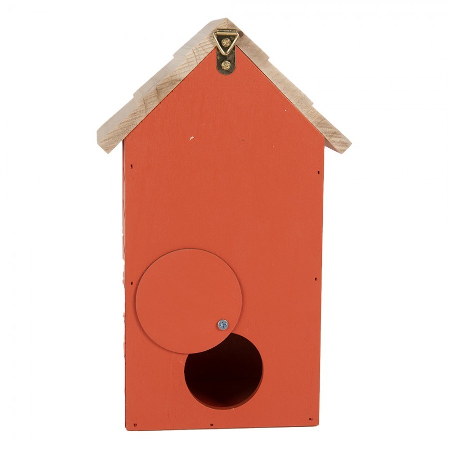 Červená dřevěná ptačí budka Birdhouse - 15*10*22 cm Clayre & Eef Červená dřevěná ptačí budka Birdhouse - 15*10*22 cm Clayre & Eef