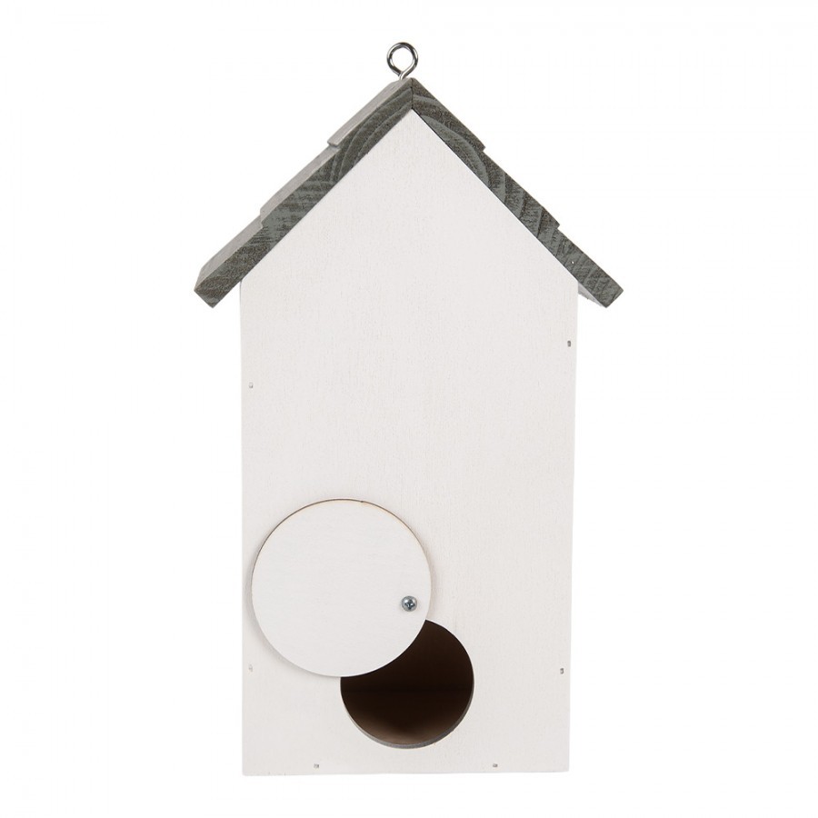 Modro-bílá dřevěná ptačí budka jako plážový domek Birdhouse - 15*10*22 cm Clayre & Eef Modro-bílá dřevěná ptačí budka jako plážový domek Birdhouse - 15*10*22 cm Clayre & Eef