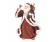 Červená vánoční dekorace Santa Claus s dárky - 15*11*20 cm Clayre & Eef