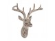 Béžová antik nástěnná dekorace Jelen Deer - 33*16*37 cm Clayre & Eef