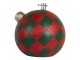 Červeno-zelený stojan na stromek koule Christmas Bauble - 42*42*43 cm Clayre & Eef