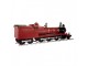 Červená kovová dekorace vláček Christmas Train - 86*18*27 cm Clayre & Eef