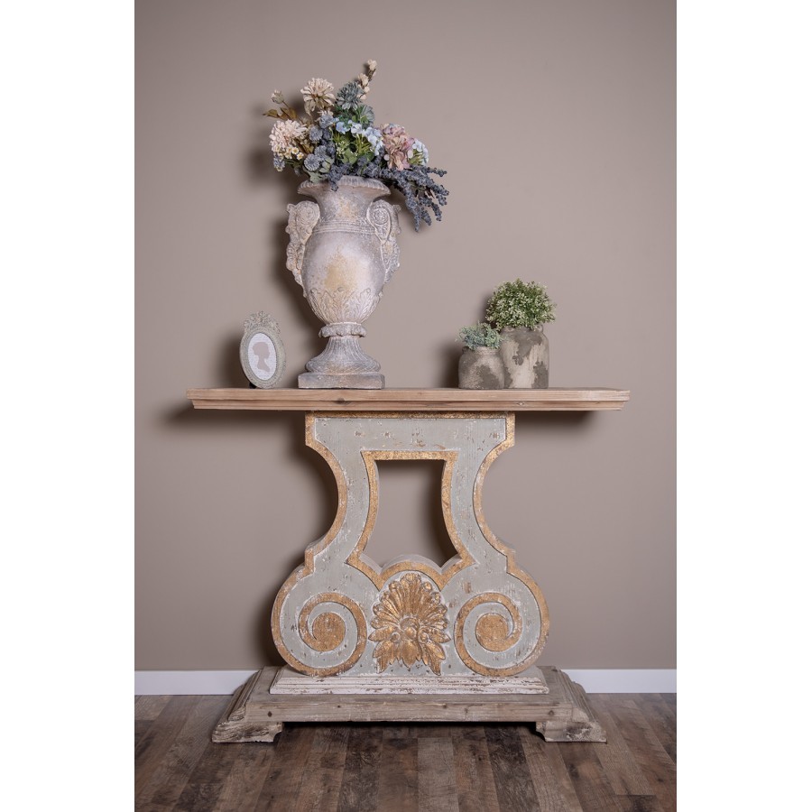 Béžový oválný fotorámeček s listy a zlatou patinou - 15*3*23 cm / 10*15 cm Clayre & Eef Béžový oválný fotorámeček s listy a zlatou patinou - 15*3*23 cm / 10*15 cm Clayre & Eef